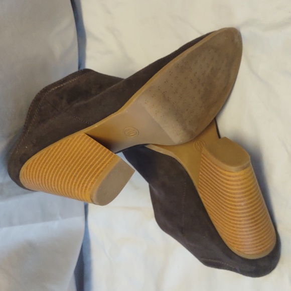 DV by Dolce Vita Dark Green/Grey Heeled Boots Size 10 Medium - Picture 12 of 14